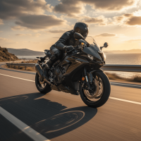 Performans artırıcı yazılım ile optimize edilmiş spor motorsiklet, yüksek tork ve güçlü hızlanma sağlayan motor yazılımı